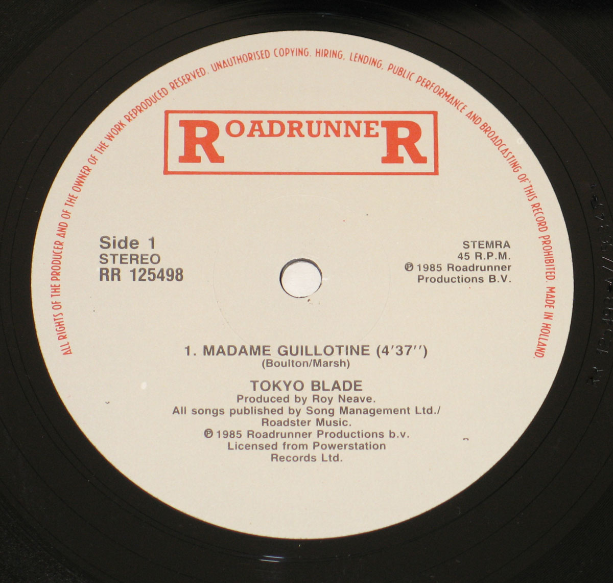 High Resolution Photo #12 TOKYO BLADE - Madame Guillotine https://vinyl-records.nl 